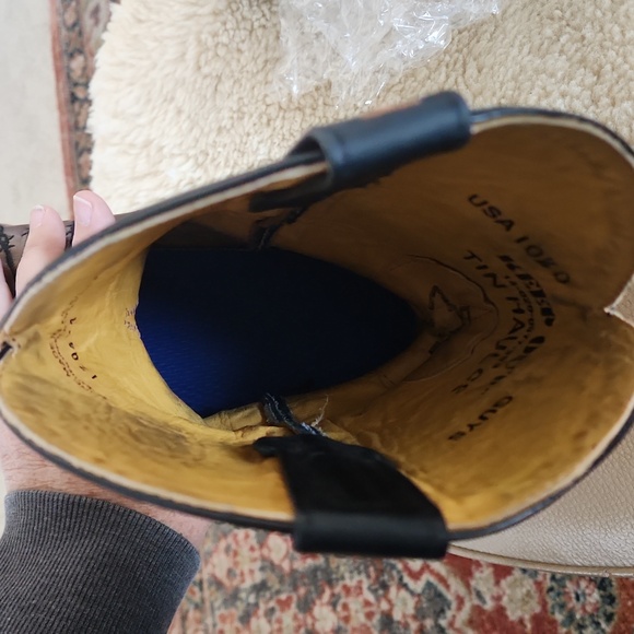 Men's *Keep Out With Longhorn Lights" Handmade Brown Leather Cowboy Boots ๐ค ๐ข๐ - Picture 13 of 17